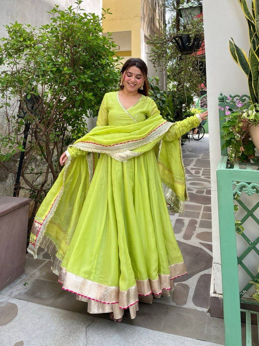 Glamorous Ethnic Embroidered Anarkali Suit for Festive Wear