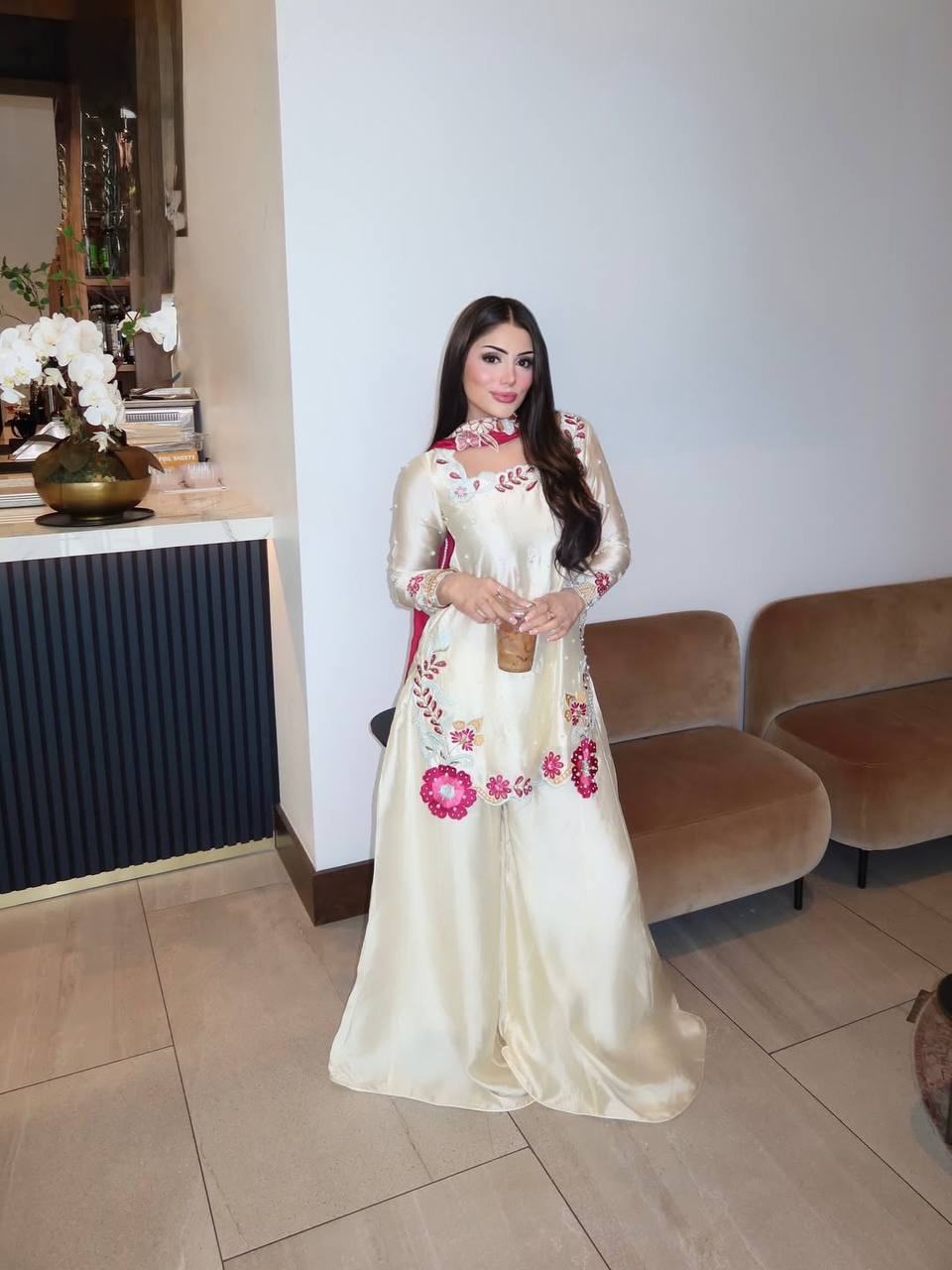 New Designer Party Wear Look Top , Sharara Plazzo and Dupatta