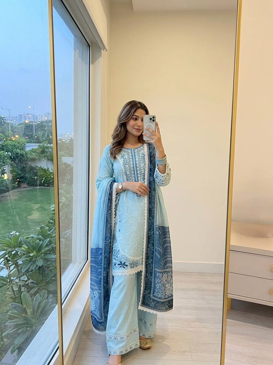 Đěsigner Party Wear Look Pur Satin Rayon Top & Farshi Palazzo With Dupatta se
