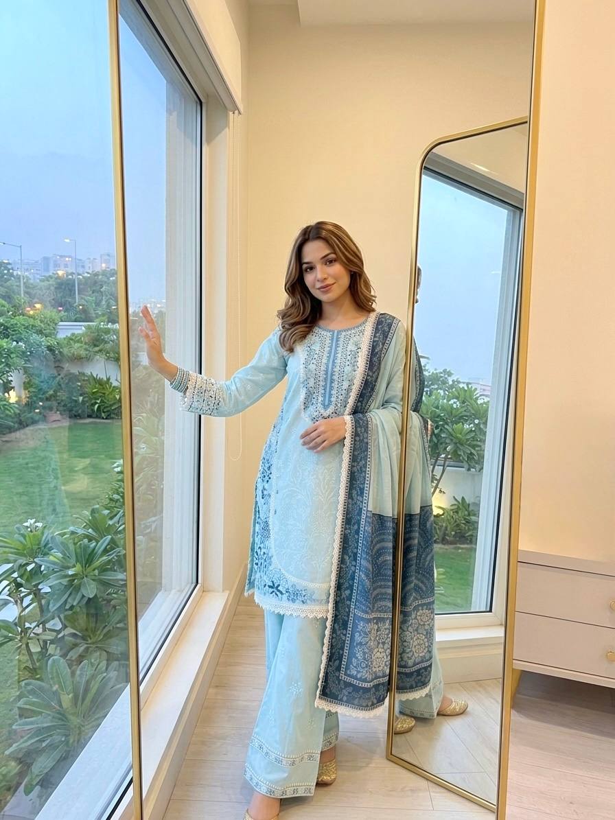 Đěsigner Party Wear Look Pur Satin Rayon Top & Farshi Palazzo With Dupatta se