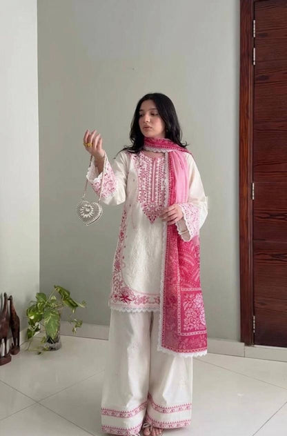 Đěsigner Party Wear Look Pur Satin Rayon Top & Farshi Palazzo With Dupatta se