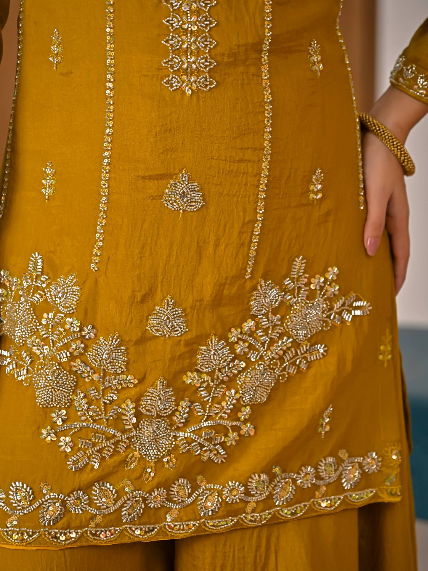 Designer Women's Heavy NC Vichitra Sharara Suit with Dupatta | Premium Ethnic Wedding & Festive Collection