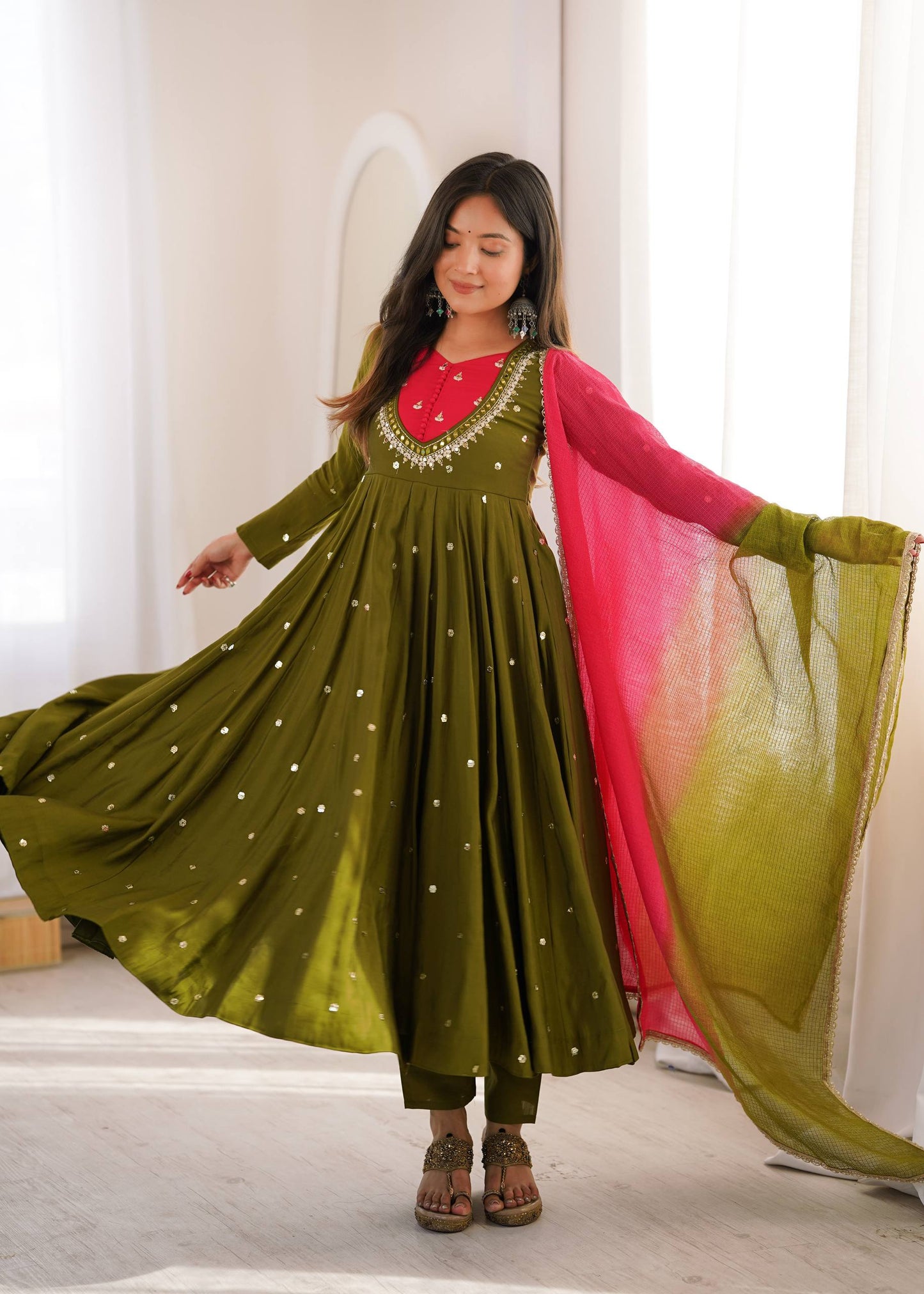 Designer Embroidered Anarkali Set | Wedding, Reception & Festival Look