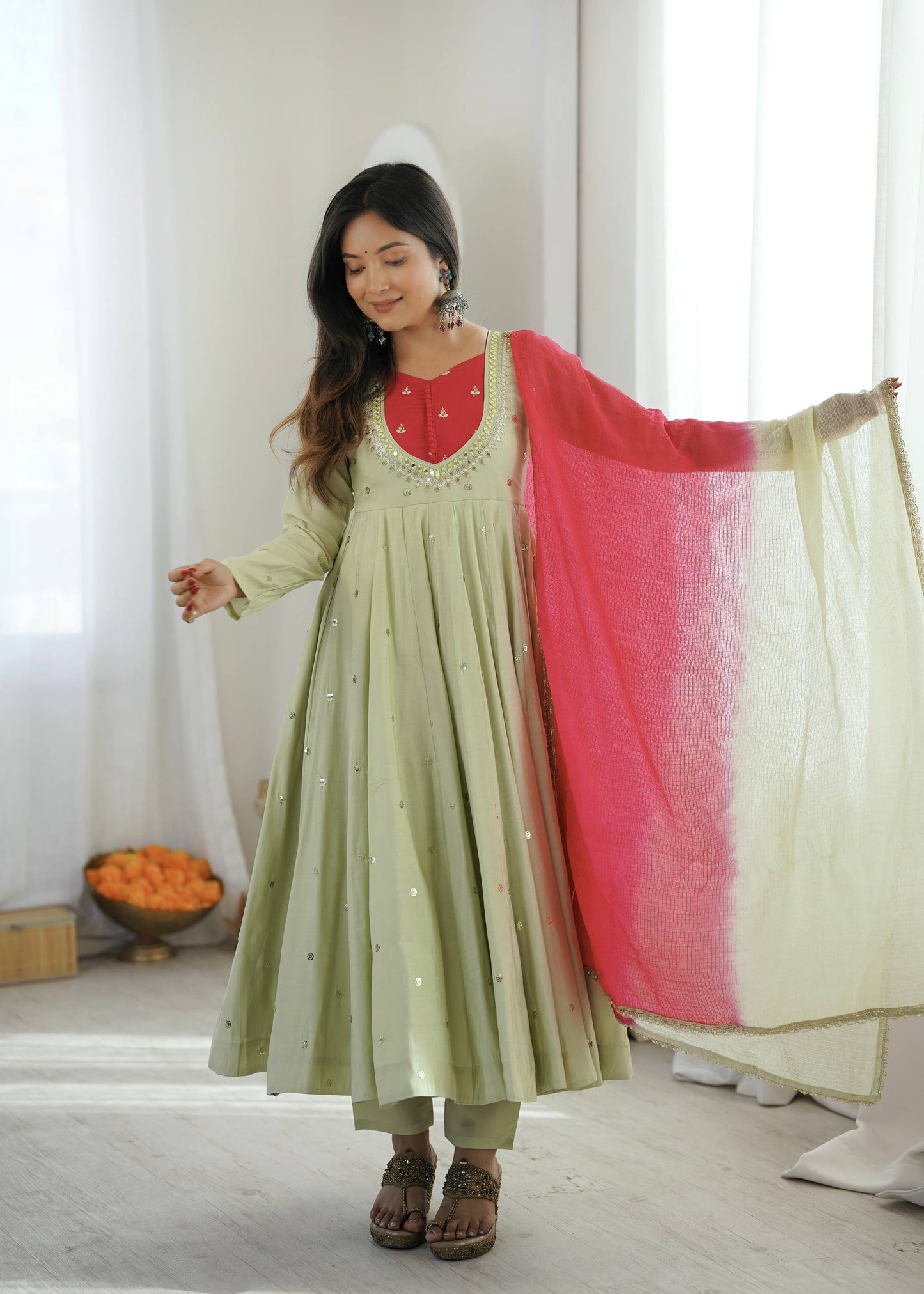 Designer Embroidered Anarkali Set | Wedding, Reception & Festival Look