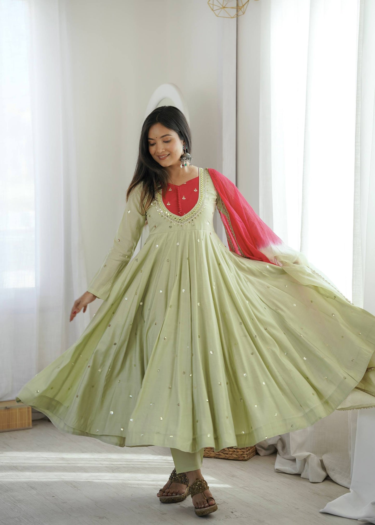 Designer Embroidered Anarkali Set | Wedding, Reception & Festival Look
