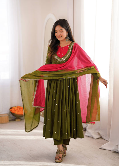 Designer Embroidered Anarkali Set | Wedding, Reception & Festival Look