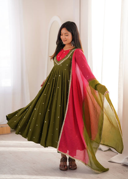 Designer Embroidered Anarkali Set | Wedding, Reception & Festival Look