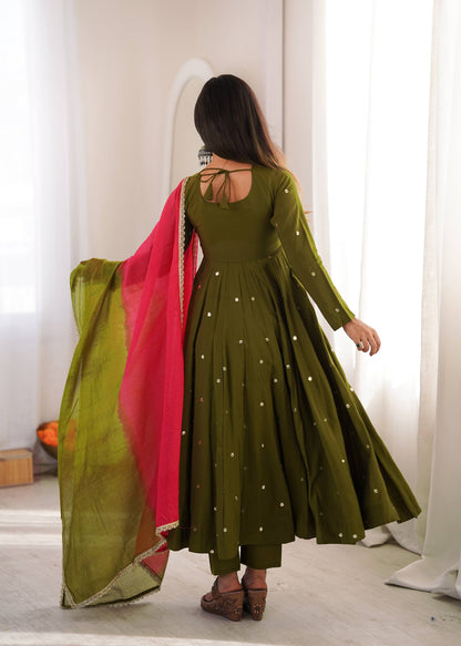 Designer Embroidered Anarkali Set | Wedding, Reception & Festival Look