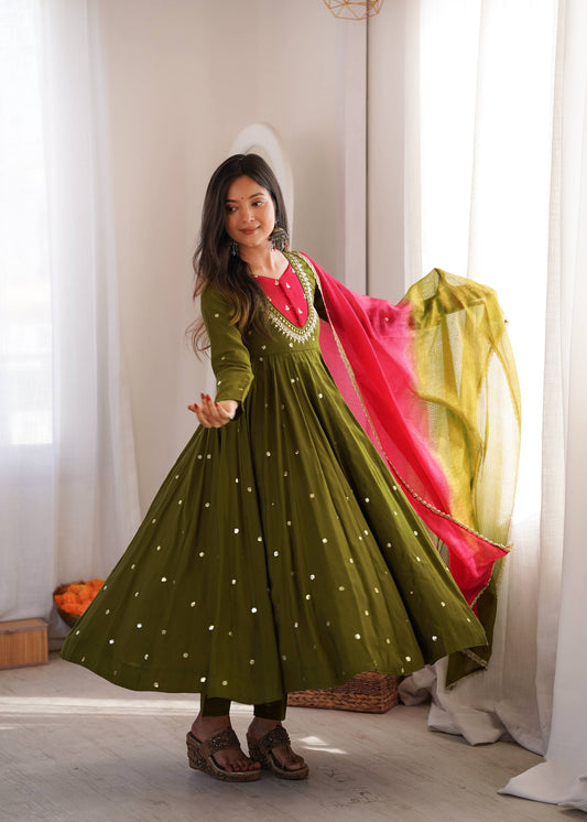 Designer Embroidered Anarkali Set | Wedding, Reception & Festival Look