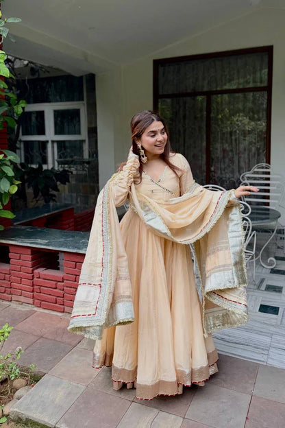 Glamorous Ethnic Embroidered Anarkali Suit for Festive Wear