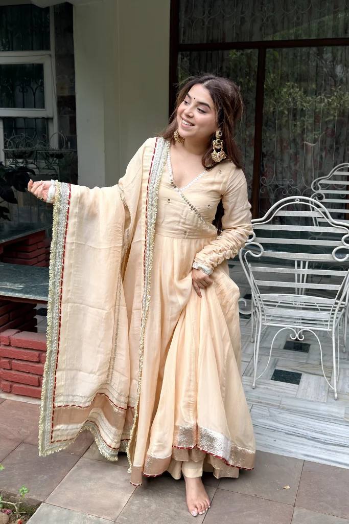 Glamorous Ethnic Embroidered Anarkali Suit for Festive Wear