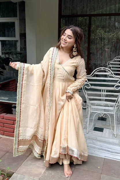 Glamorous Ethnic Embroidered Anarkali Suit for Festive Wear
