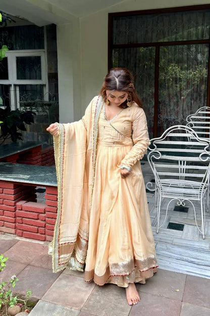 Glamorous Ethnic Embroidered Anarkali Suit for Festive Wear