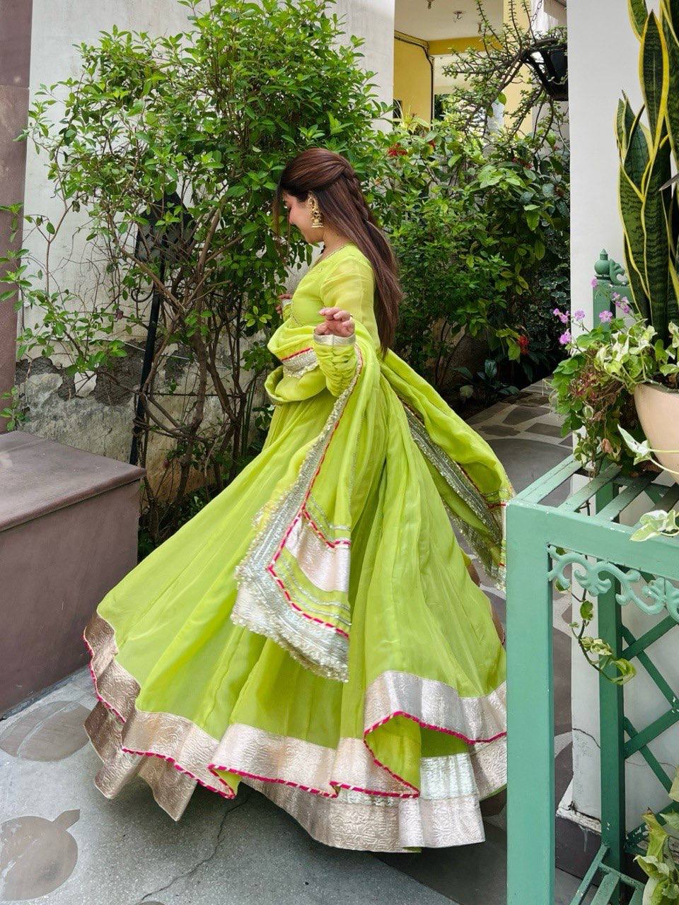 Glamorous Ethnic Embroidered Anarkali Suit for Festive Wear