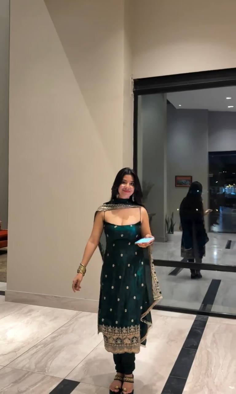Elegant Festival Wear Green Colour 3 piece Set