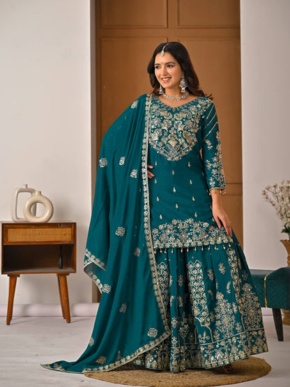 Royal Embroidered Anarkali Dress with Dupatta | Women’s Traditional Ethnic Wear