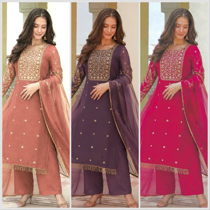 Elegant Embroidered Festive Suit Set