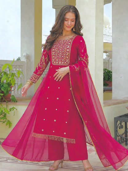 Elegant Embroidered Festive Suit Set