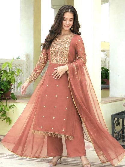 Elegant Embroidered Festive Suit Set