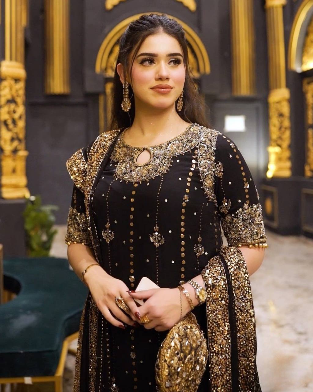 Heavy Embroidered Designer Partywear Suit Set with Dupatta for Women