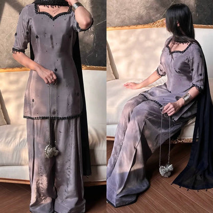 Royal Grey Elegance Suit Set