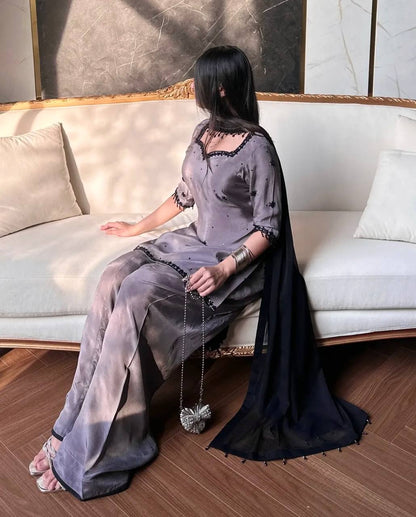 Royal Grey Elegance Suit Set