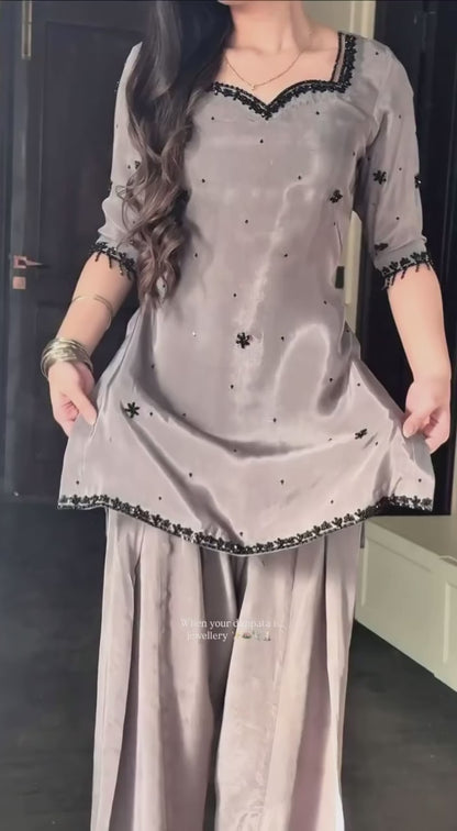 Royal Grey Elegance Suit Set