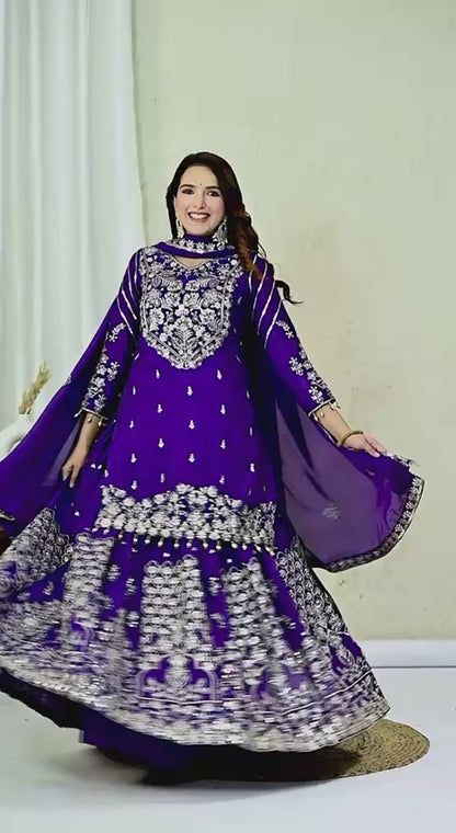 Royal Embroidered Anarkali Dress with Dupatta | Women’s Traditional Ethnic Wear