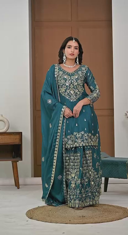Royal Embroidered Anarkali Dress with Dupatta | Women’s Traditional Ethnic Wear